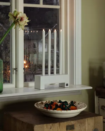 Twinkle advent candle holder - White - By Rydéns