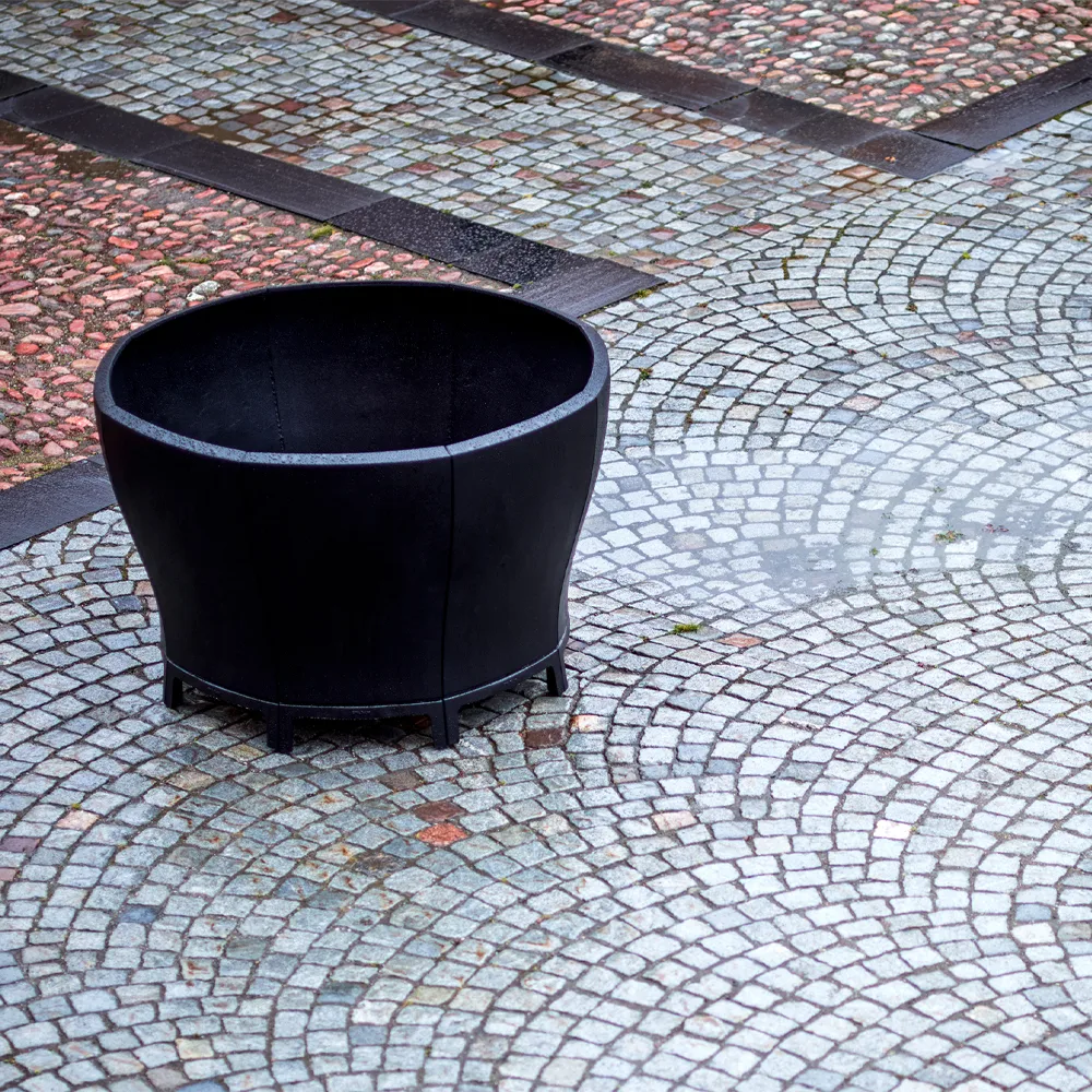 Blom plant pot, Black, small Byarums bruk