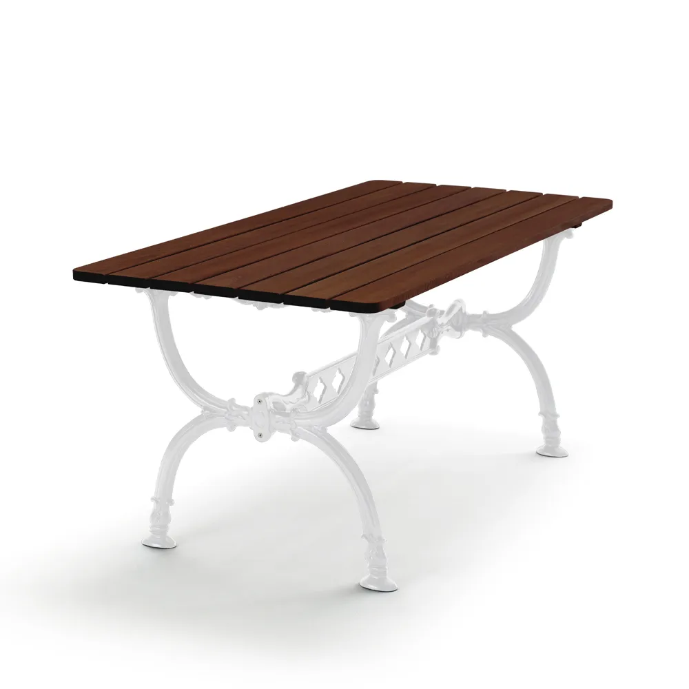 Byarum table 142x72 cm, Pine brown glaze, white stand Byarums bruk