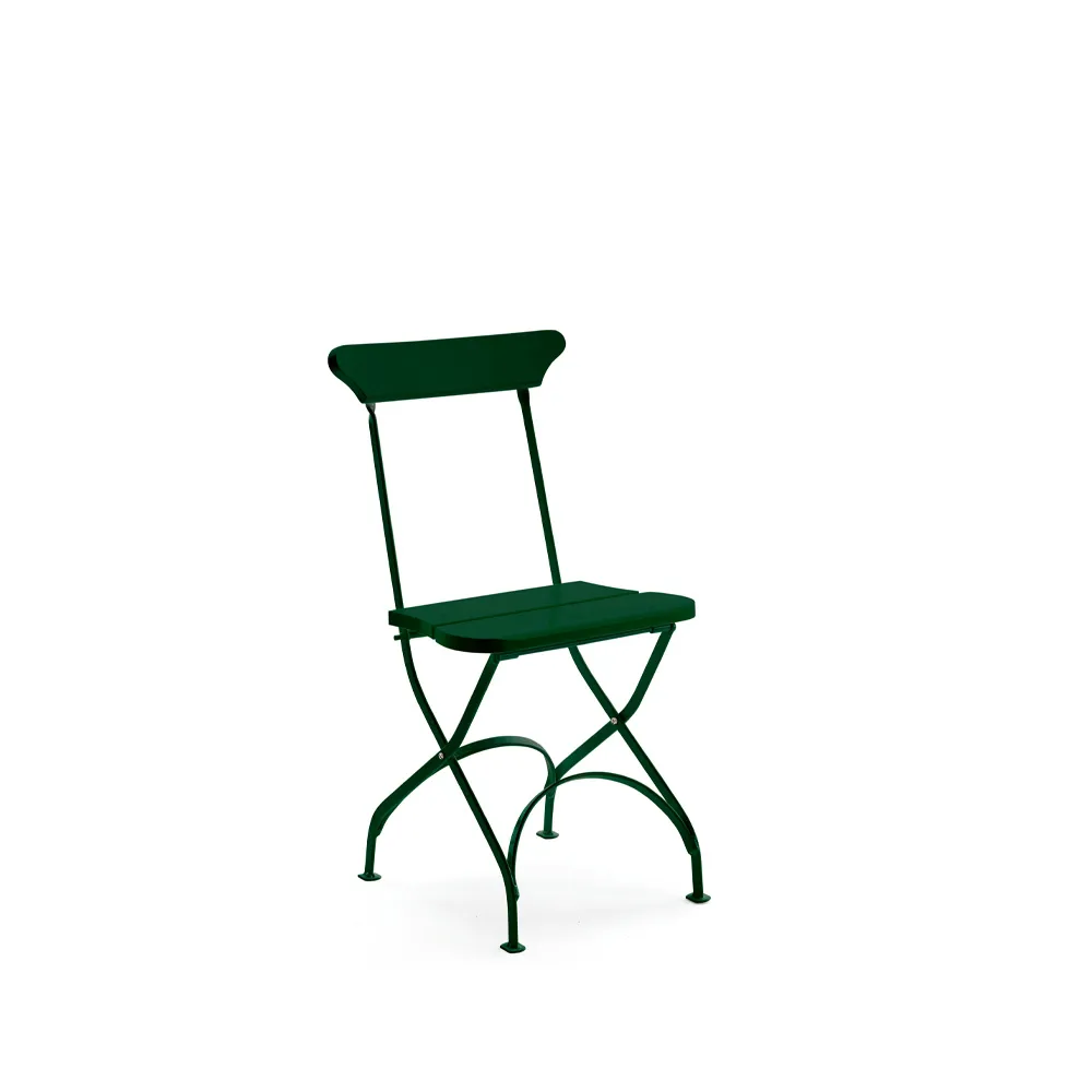 Classic No.2 chair, Green, green stand Byarums bruk