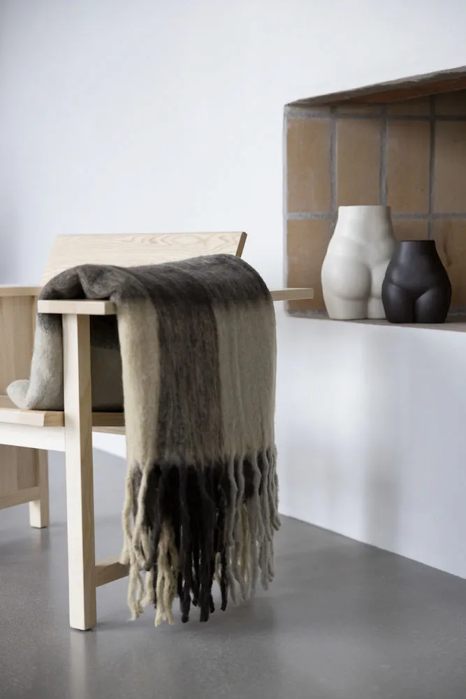 Check throw, Mixed beige Byon