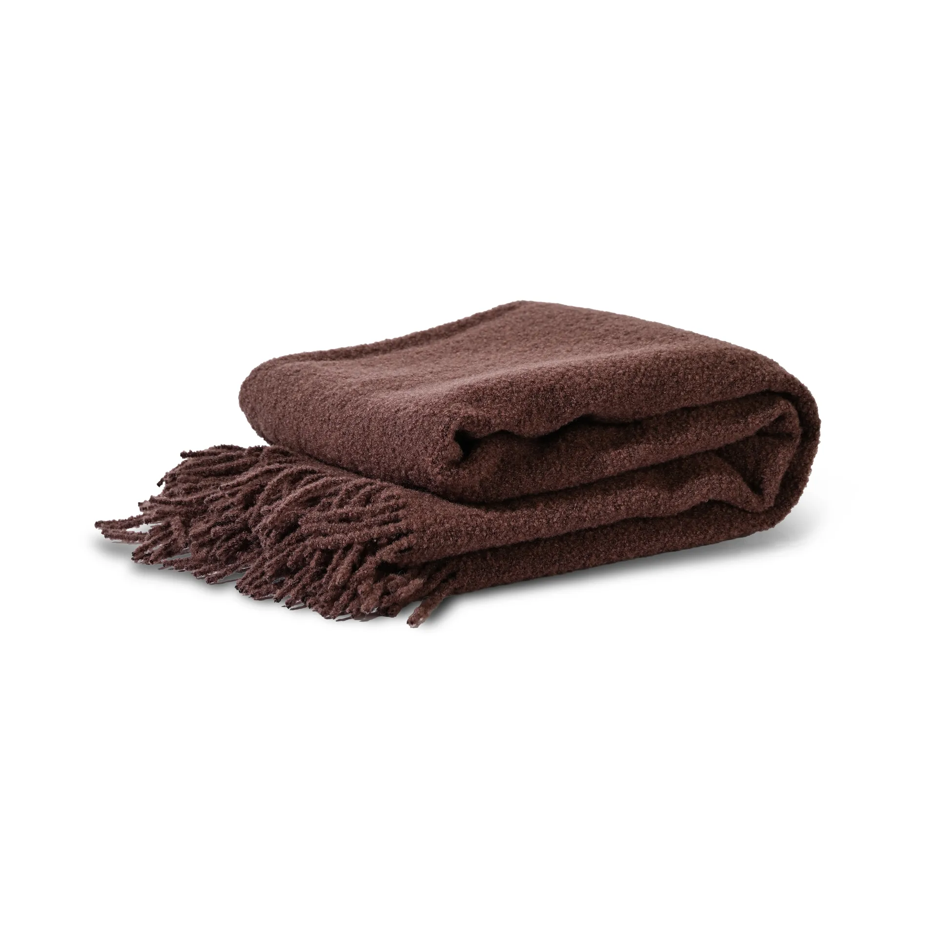 Franca throw blanket 130x170 cm, Brown Byon