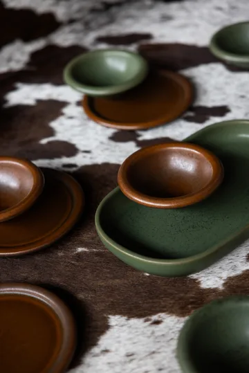 Porto serving tray 18x30 cm - Green - Byon