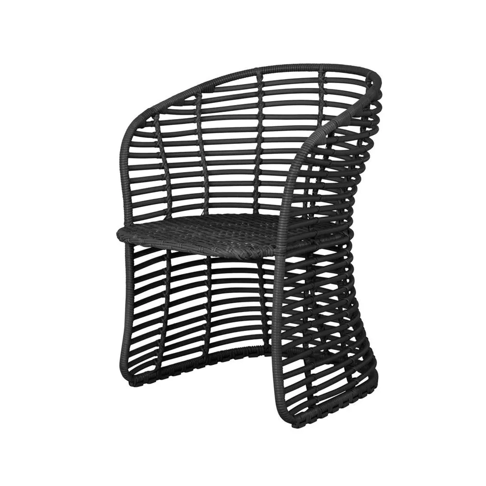 Basket chair, Graphite Cane-line