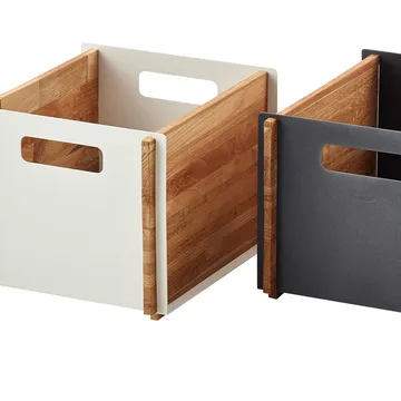 Box storage - White, teak - Cane-line