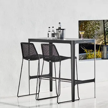 Breeze barstool - Black - Cane-line