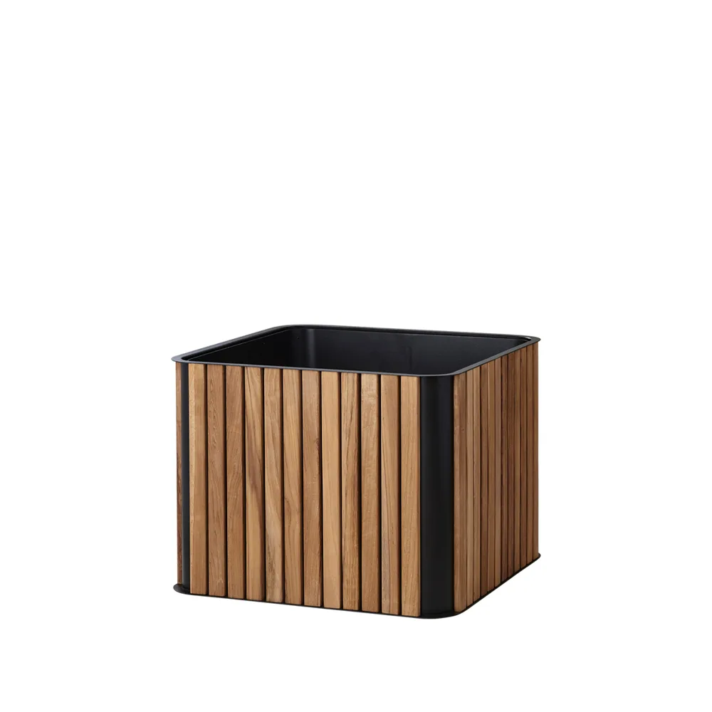 Combine plant pot, Teak, lava grey Cane-line