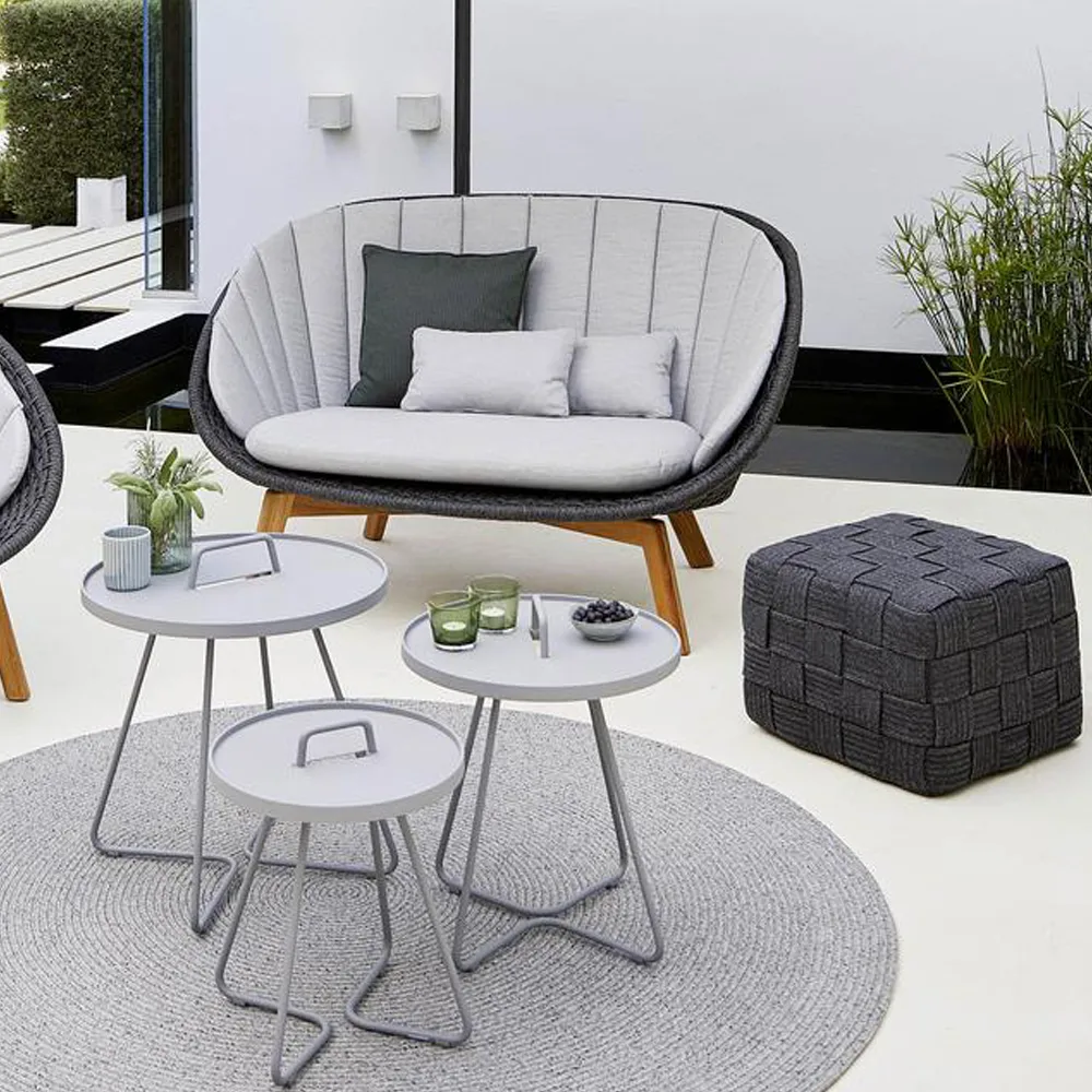 Cube stool, Light grey Cane-line