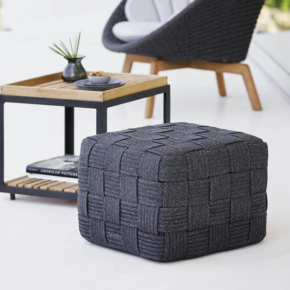 Cube stool, Taupe Cane-line