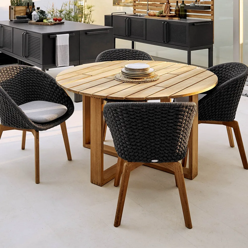Endless dining table round teak, Ø170 cm Cane-line
