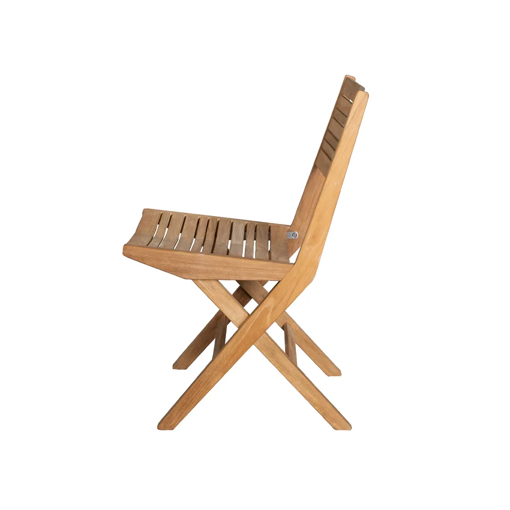Flip folding chair, Teak Cane-line
