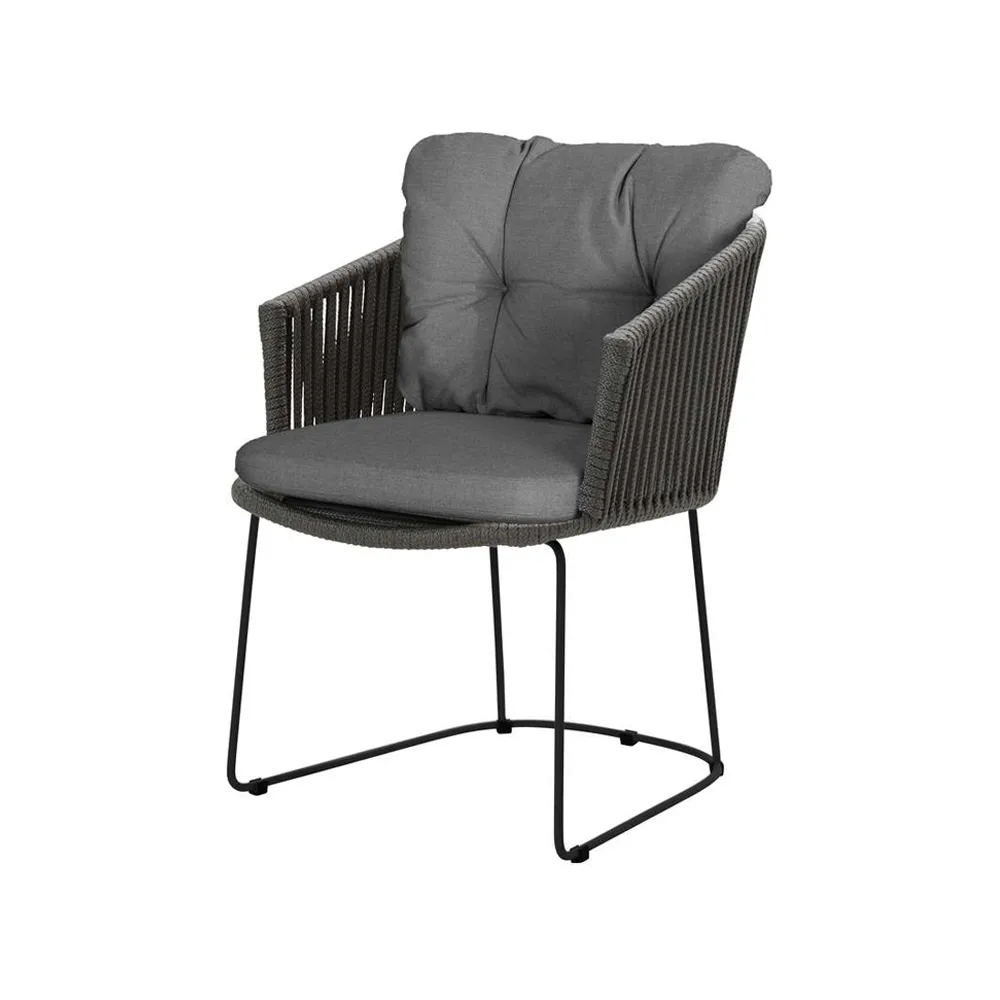 Moments chair, Cane-Line Natté grey, Cane-Line soft rope Cane-line