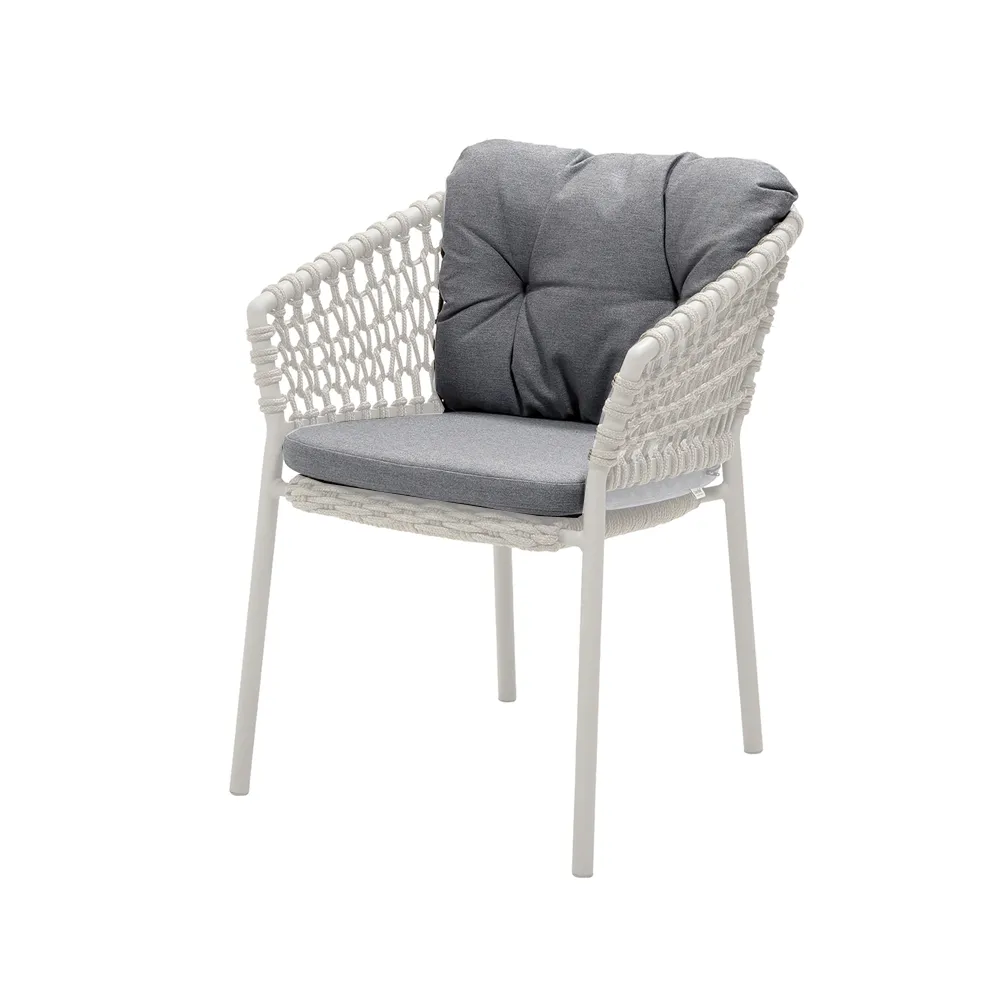 Ocean/Basket/Moments cushion set chair, Cane-line Natté grey Cane-line