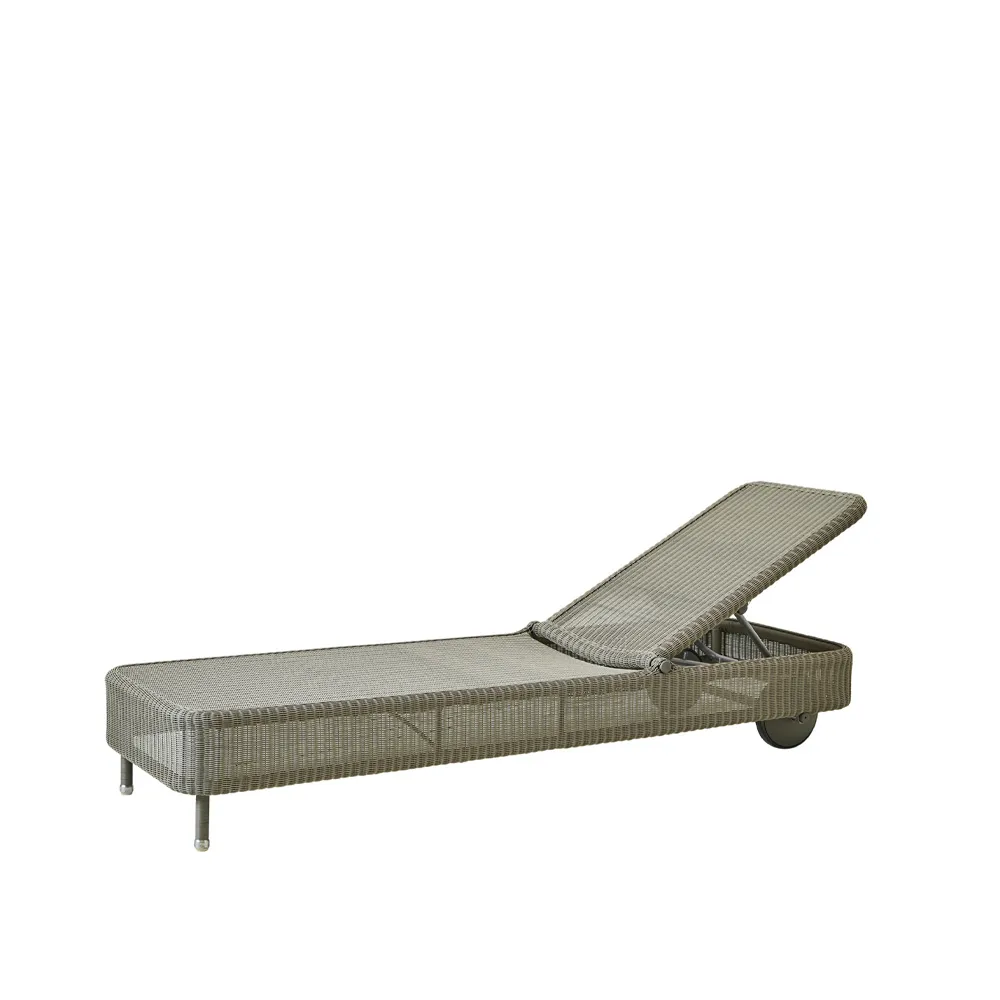 Presley sun lounger weave, Taupe Cane-line