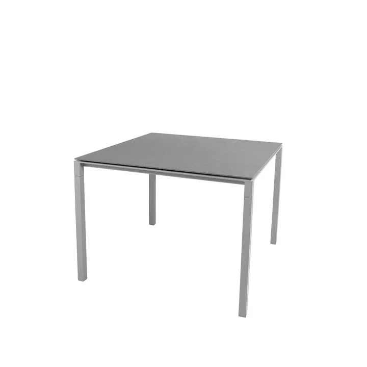 Pure dining table - Basalt grey-light grey 100x100 cm - Cane-line