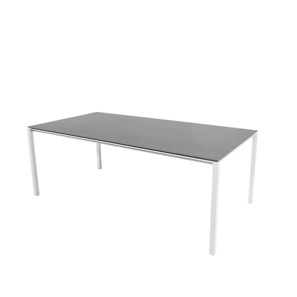 Pure dining table, Basalt grey-white 200x100 cm Cane-line
