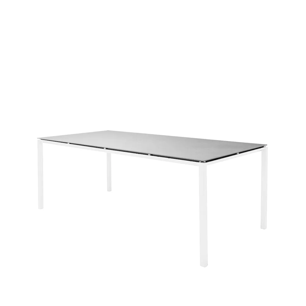 Pure dining table, Concrete grey-white 200x100 cm Cane-line