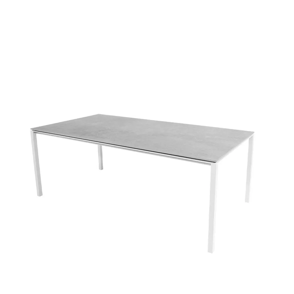 Pure dining table, Fossil grey-white 200x100 cm Cane-line