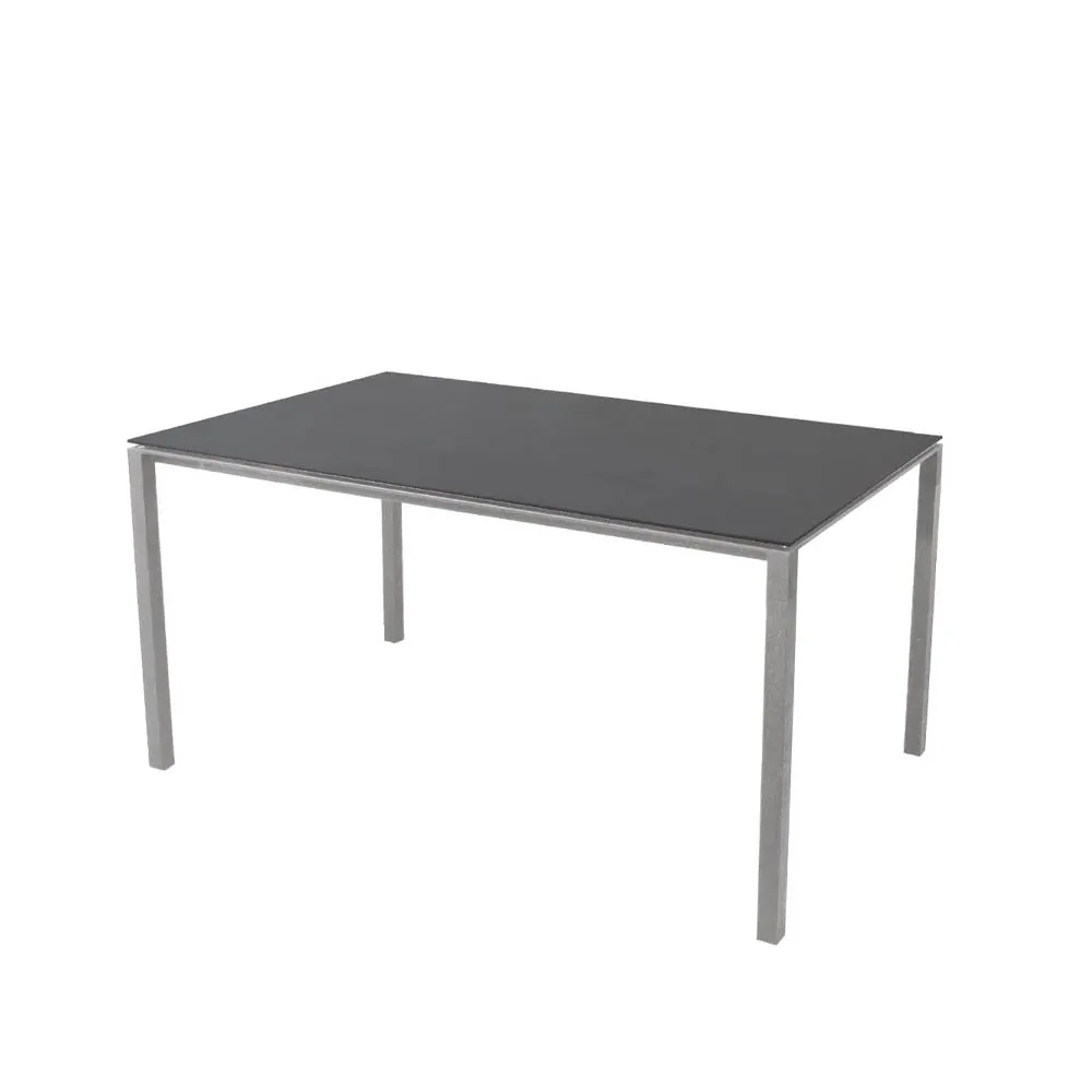 Pure dining table, Nero-light grey 150x90 cm Cane-line