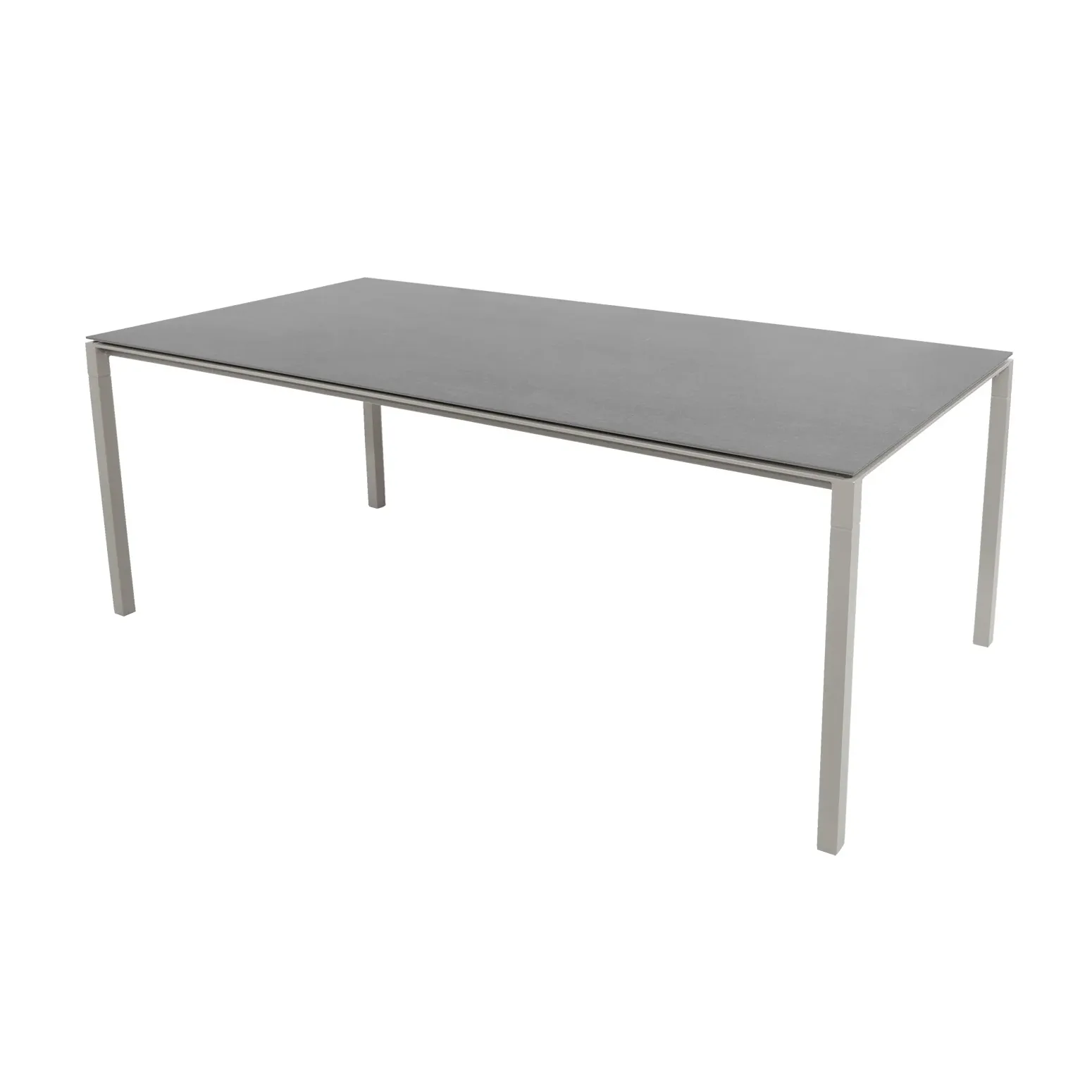 Pure table 200x100 cm Basalt grey-taupe Cane-line