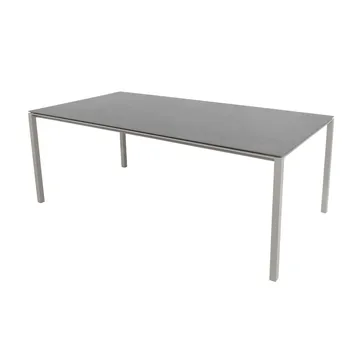 Pure table 200x100 cm Basalt grey-taupe - Cane-line