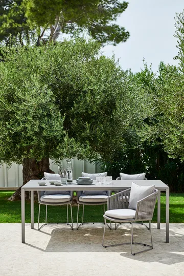 Pure table 200x100 cm Basalt grey-taupe - Cane-line