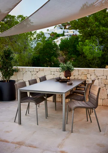 Pure table 200x100 cm Basalt grey-taupe - Cane-line
