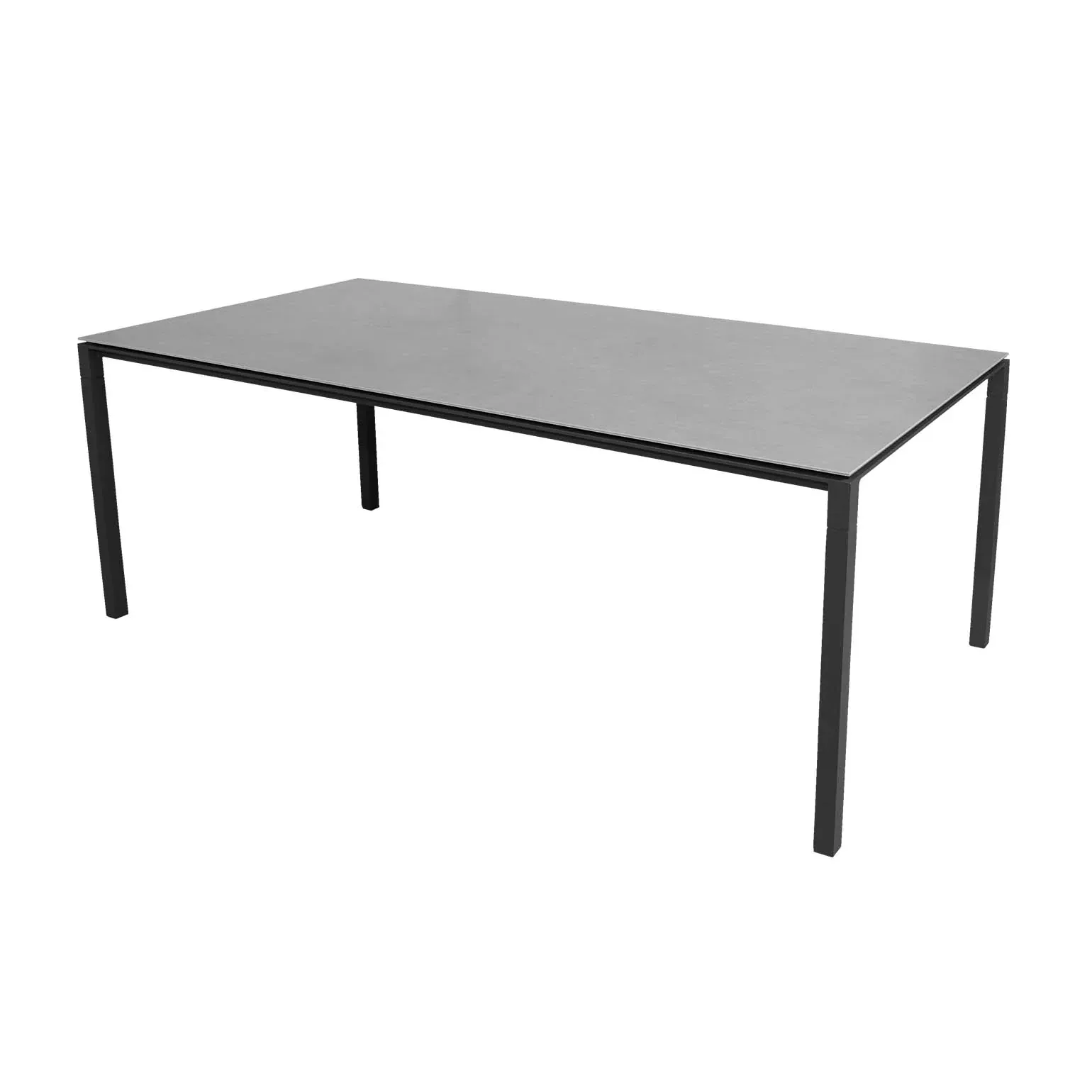 Pure table 200x100 cm Concrete grey-lava grey,  Cane-line