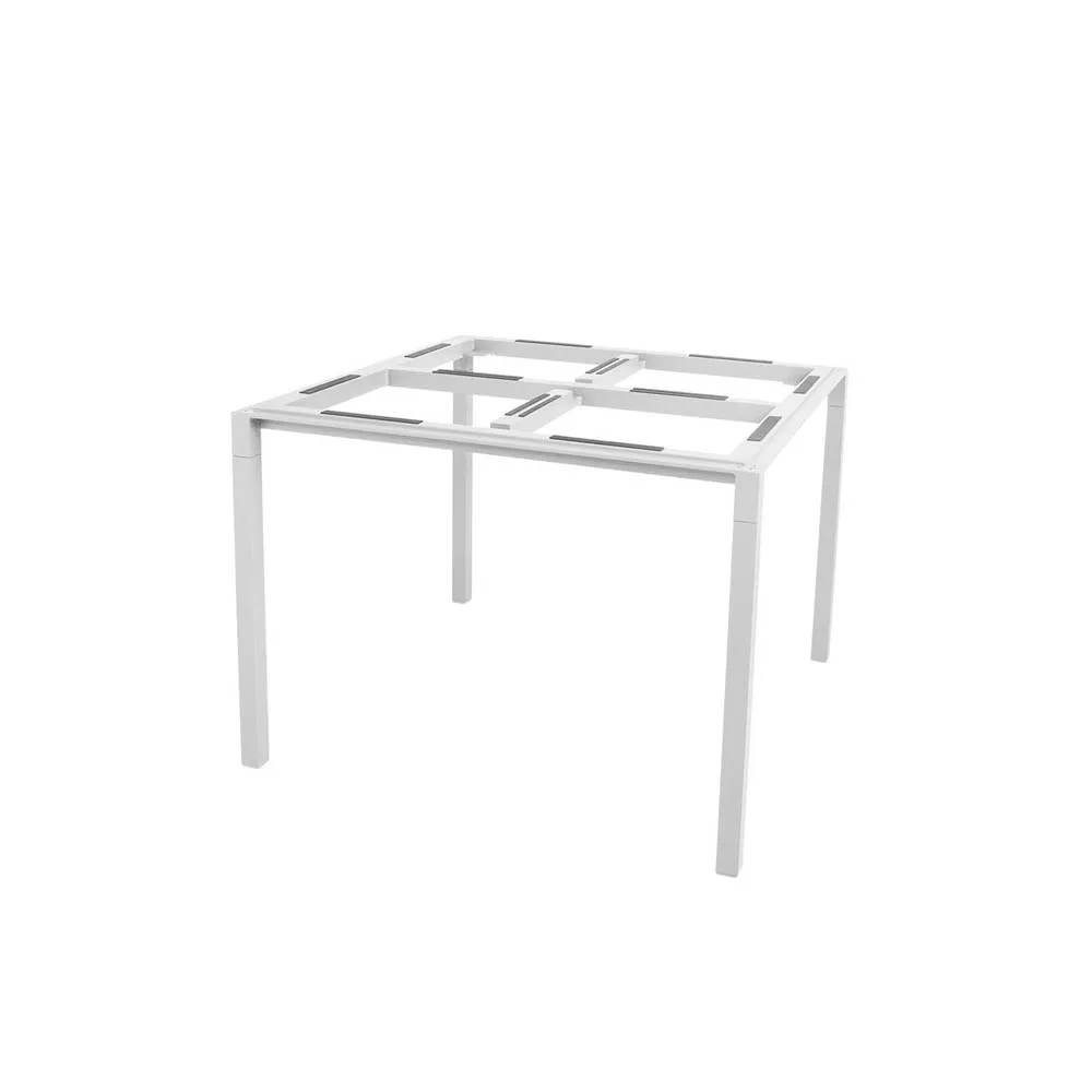 Pure table base 100x100x73 cm, White Cane-line
