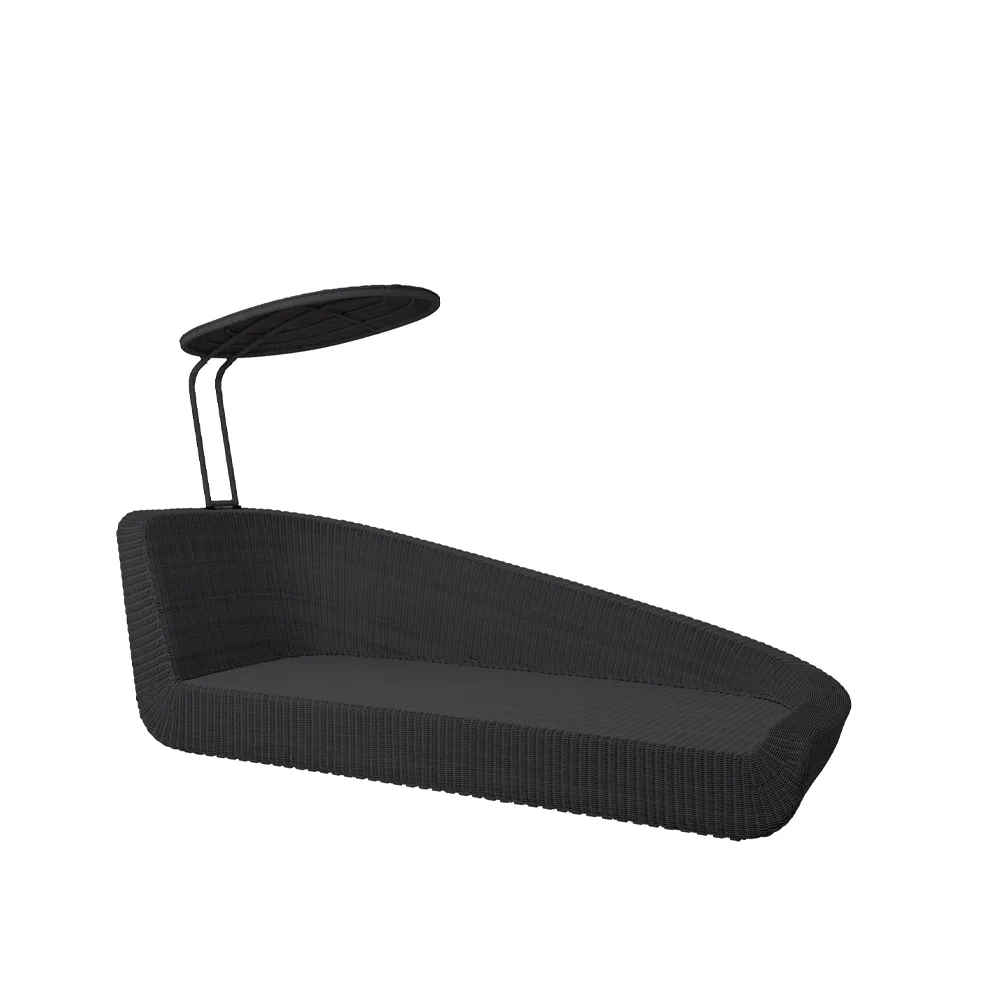 Savannah daybed, Black, left Cane-line
