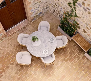 Stay chair cushion set - Sand (Natté) - Cane-line