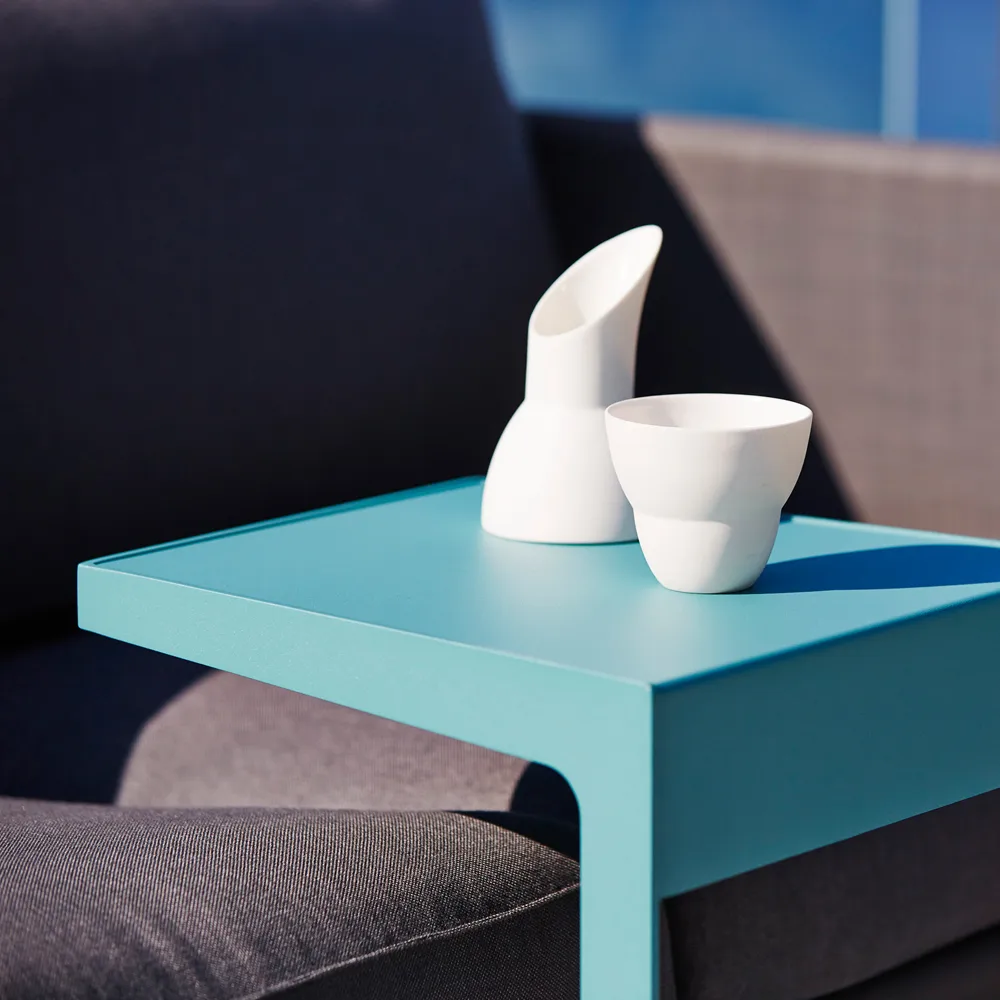 Time out side table, White Cane-line