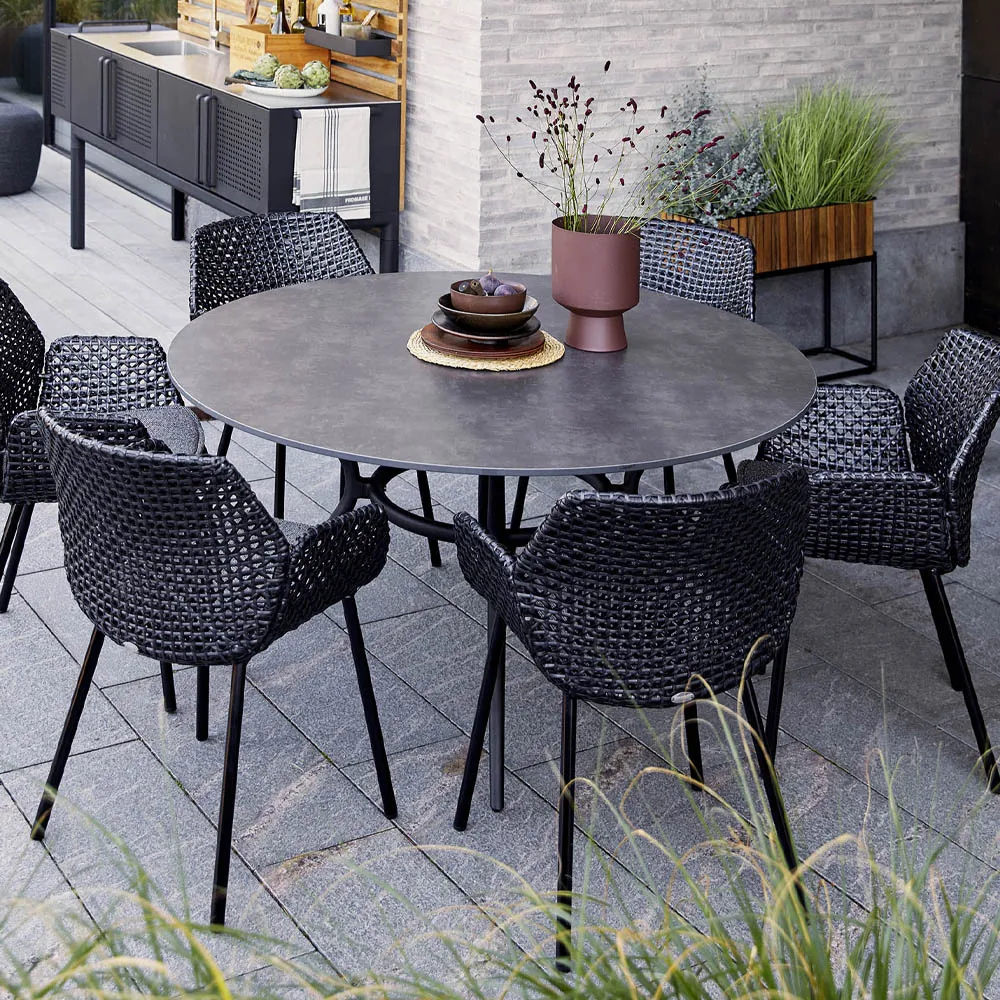 Vibe chair, Light grey/grey/taupe Cane-line