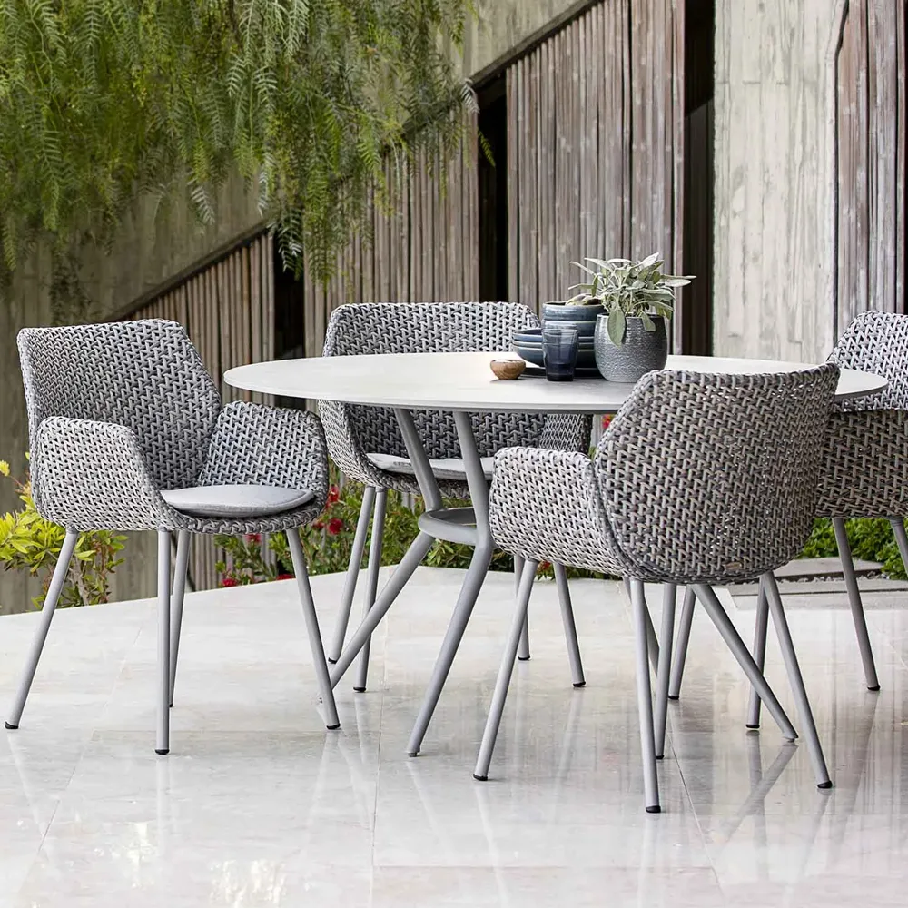 Vibe chair, Light grey/grey/taupe Cane-line