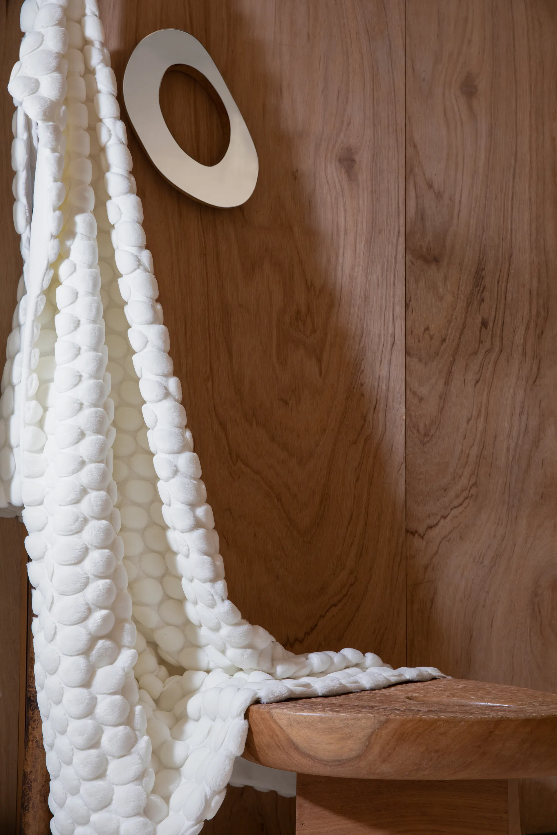 Egg Collection throw 170x130 cm, White Ceannis