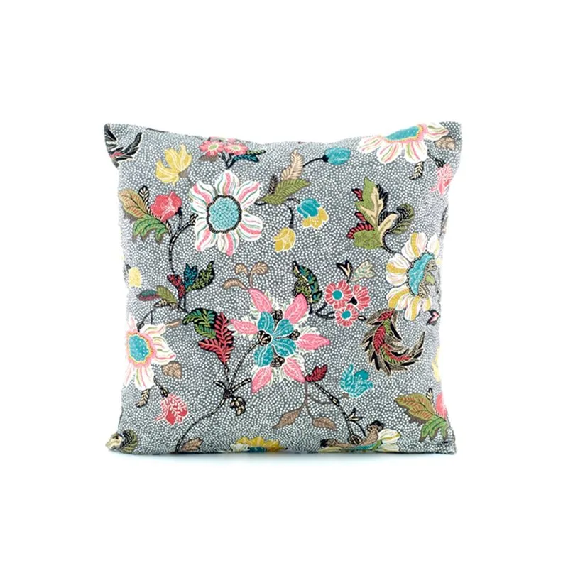 Flower pillowcase 50x50 cm, Gray Ceannis