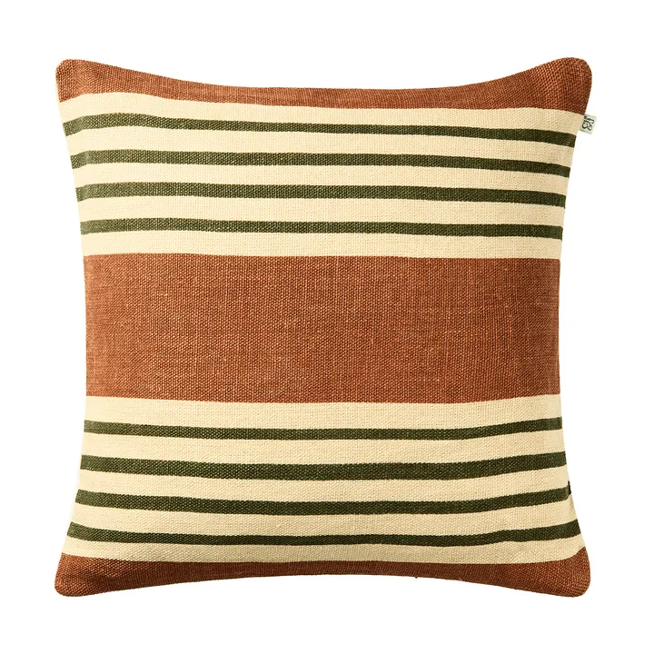 Aria cushion cover - Apricot orange-cactus green, 50x50 cm - Chhatwal & Jonsson