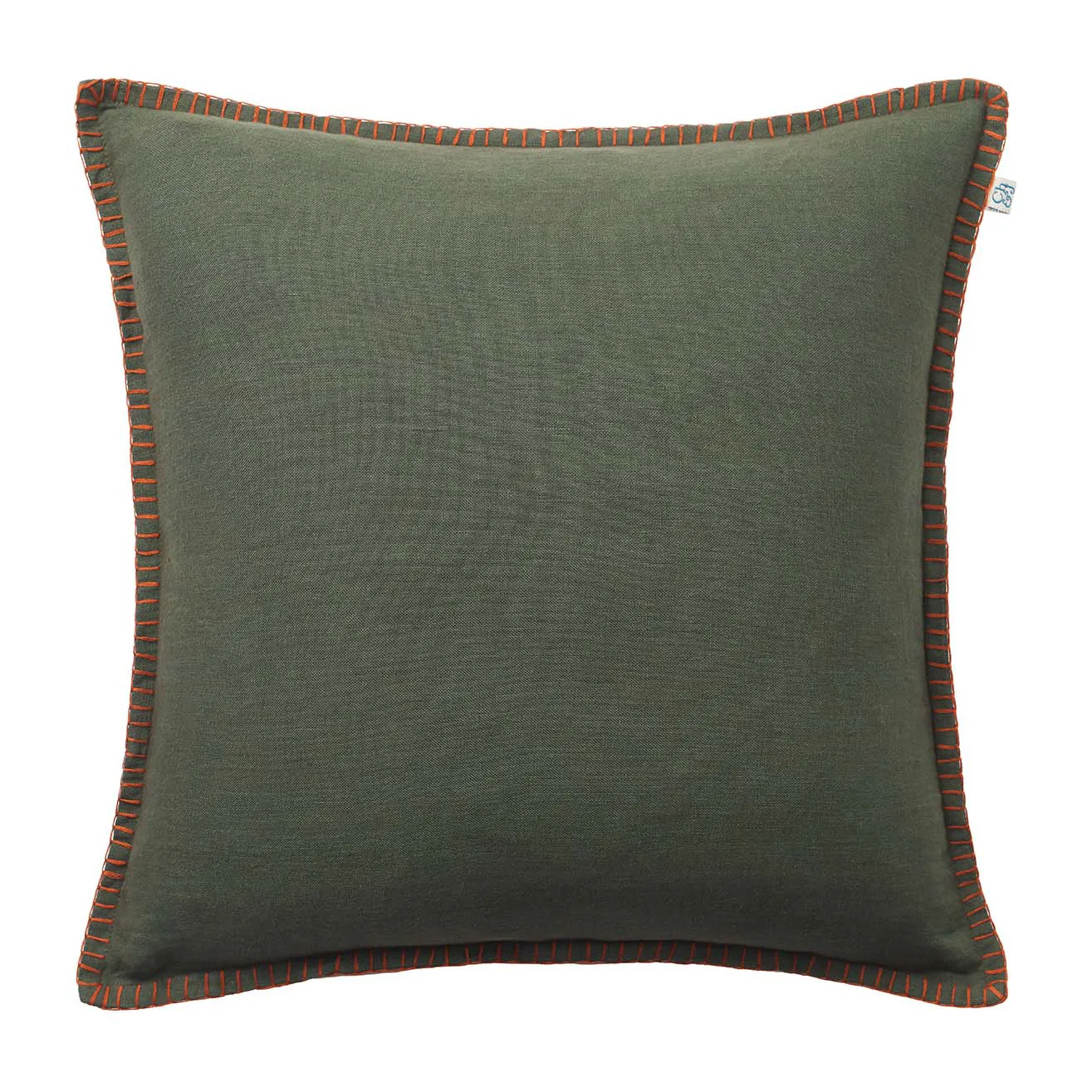 Arun cushion cover 50x50 cm, Forest green-terracotta Chhatwal & Jonsson