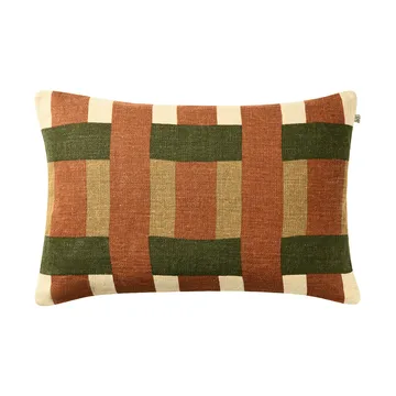 Benaras cushion cover - Apricot Orange-Khaki-Cactus Green, 40x60 cm - Chhatwal & Jonsson
