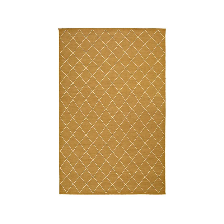 Diamond Rug - Masala yellow/off white, 184x280 cm - Chhatwal & Jonsson