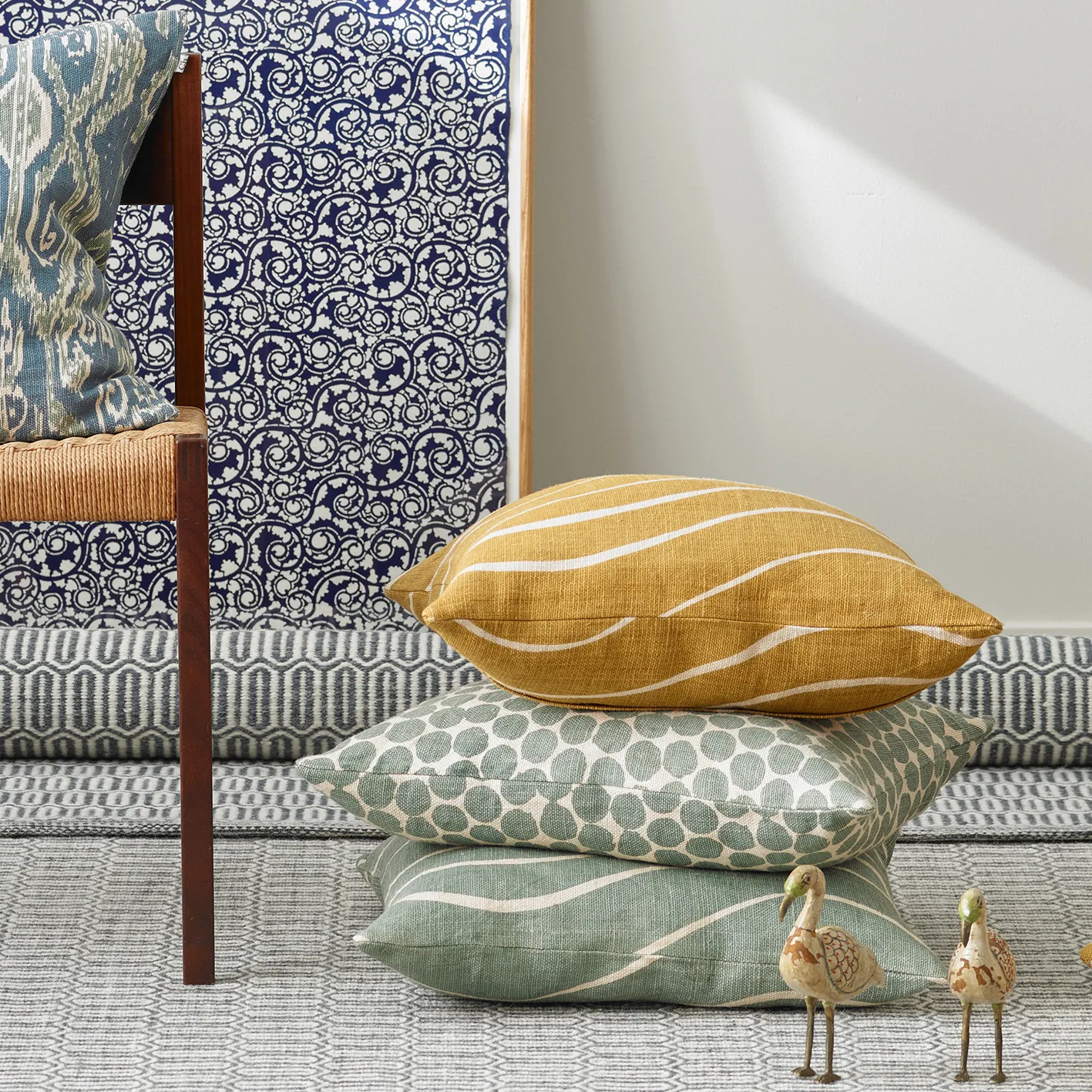 Dot Ari cushion cover 50x50 cm, aqua Chhatwal & Jonsson