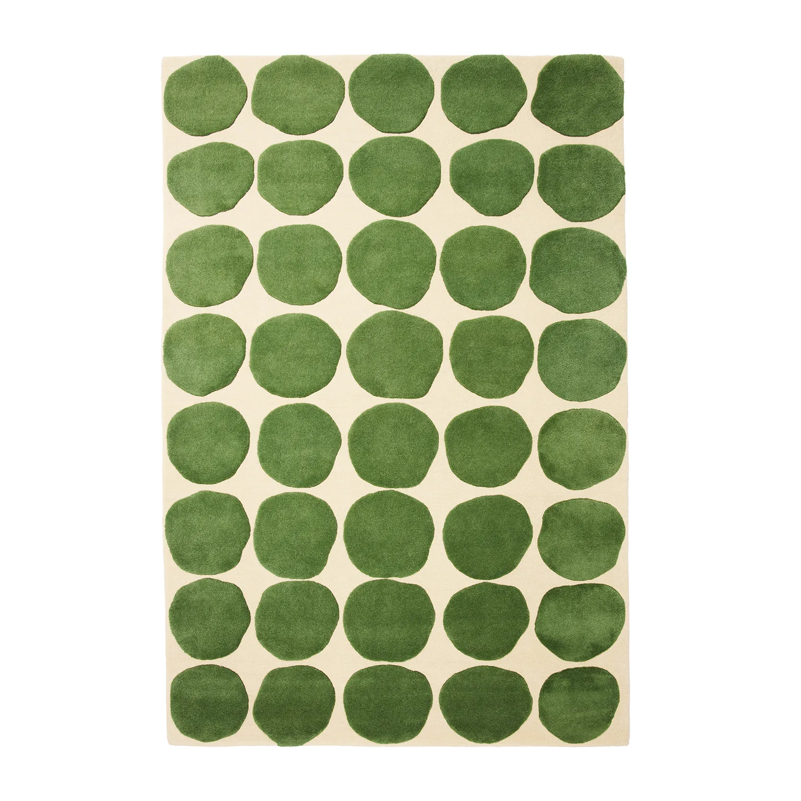 Dots rug, Khaki-cactus green 230x320 cm Chhatwal & Jonsson