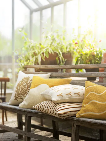Jaipur Stripe cushion cover 50x50 cm - Khaki-taupe - Chhatwal & Jonsson