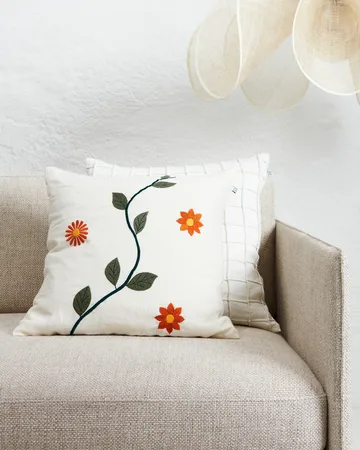 Jammu pillowcase 50x50 cm - White - Chhatwal & Jonsson