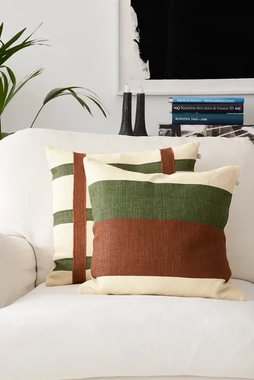 Kumar pillowcase 50x50 cm - Cactus Green-Terracotta - Chhatwal & Jonsson