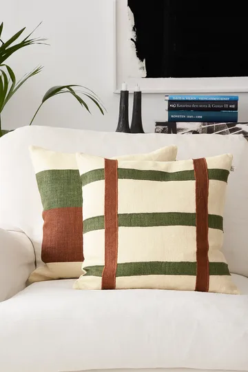 Kumar pillowcase 50x50 cm - Cactus Green-Terracotta - Chhatwal & Jonsson