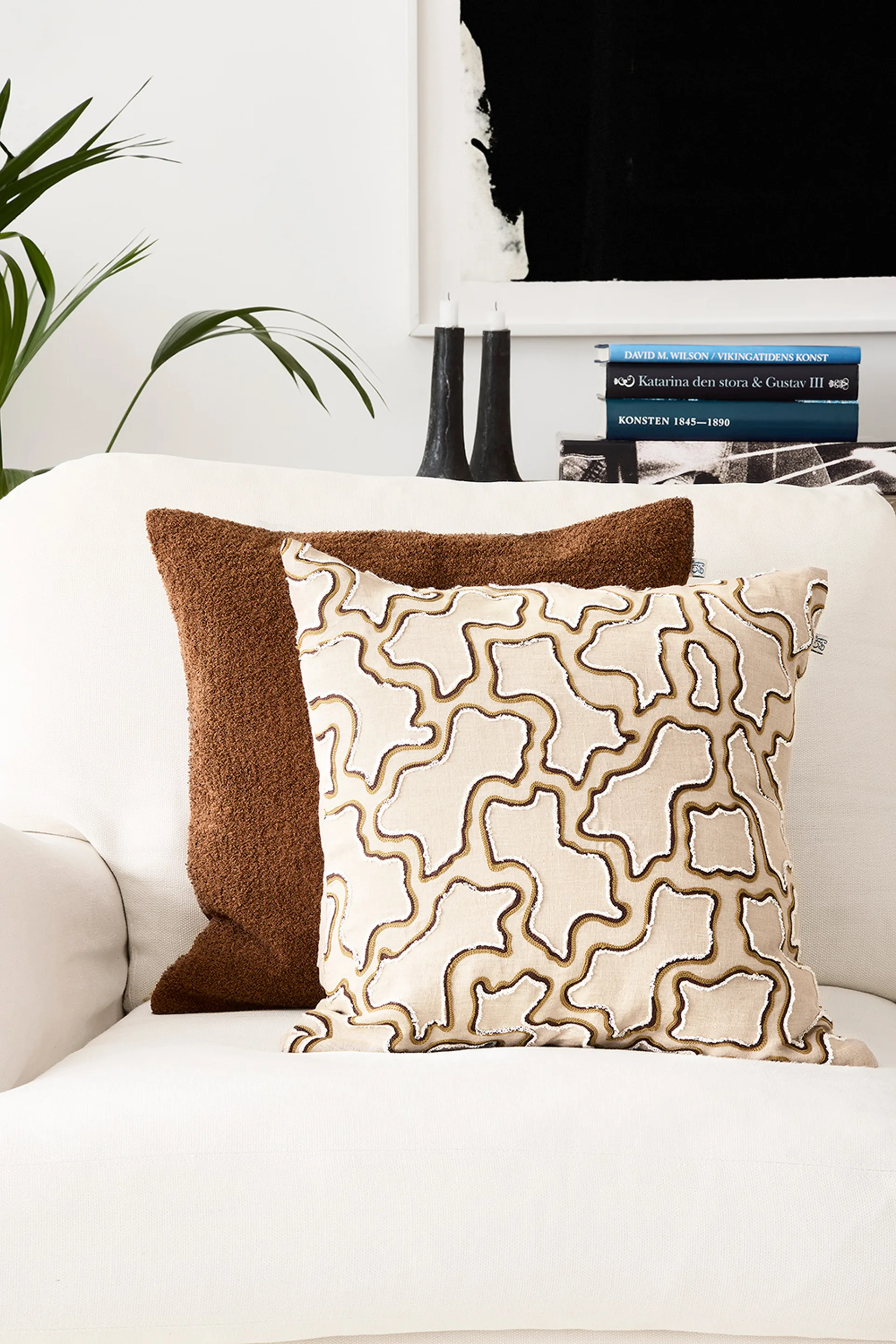 Mani cushion cover 50x50 cm, Cognac Chhatwal & Jonsson