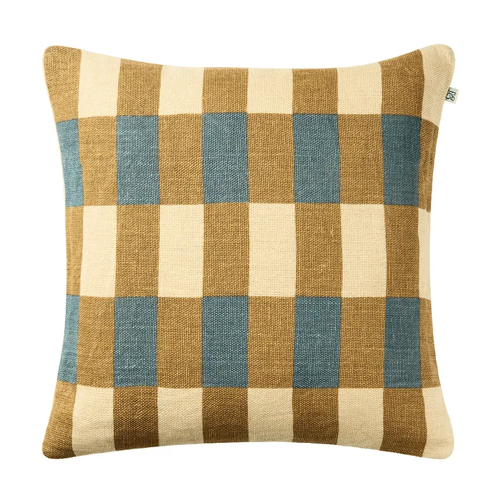 Marari cushion cover - Khaki-Heaven Blue, 50x50 cm - Chhatwal & Jonsson