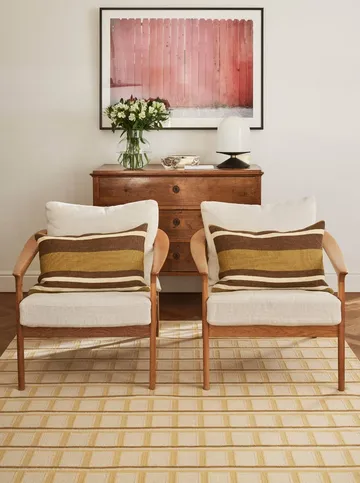 Mysore wool rug - Off White-Masala Yellow-Yellow, 180x270 cm - Chhatwal & Jonsson