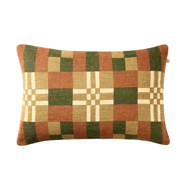 Ravi cushion cover - Apricot Orange-Cactus Green-Khaki, 40x60 cm - Chhatwal & Jonsson